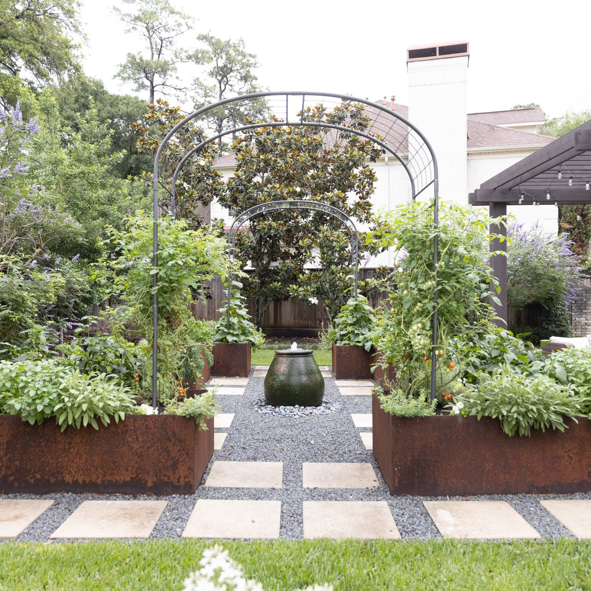 Formal Potager Arch Trellis